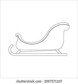 Weihnachtssymbol, Vektorgrafik-Linie
