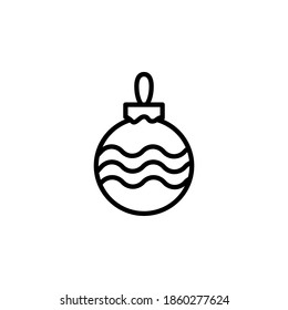 Christmas icon Vector illustration. Outline symbol collection. Editable vector stroke minimal design.