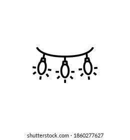 Christmas icon Vector illustration. Outline symbol collection. Editable vector stroke minimal design.
