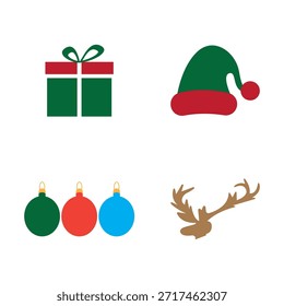Weihnachtssymbol, Vektorgrafik-Vorlagendesign