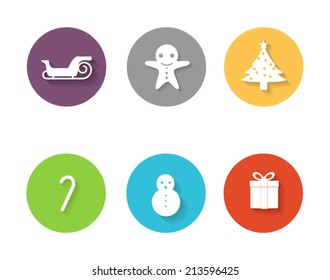 Christmas icon,Flat style 