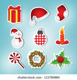 christmas icon/label set