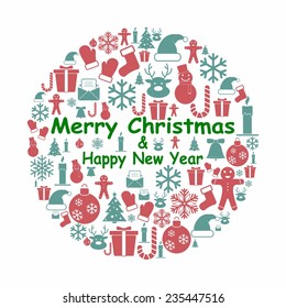 Christmas icons. 