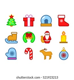 Christmas icons.