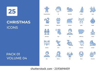 Christmas icons collection. Set contains such Icons as banners, bow, candy, celebration, Christmas, and more 

