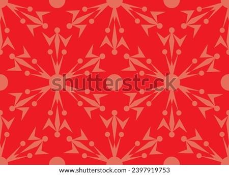 Christmas icons elements with geometric seamless pattern. Web banner, poster, brochure, background, wallpaper. Holiday season, Contemporary abstract design. Flat vector illustration.
