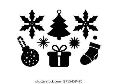 Iconos de la Navidad y Elementos festivos de DCOR