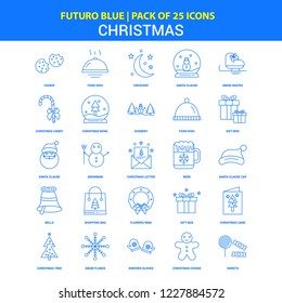 Christmas Icons - Futuro Blue 25 Icon pack