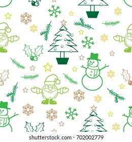 Christmas Icons holiday Background set. background vector patterns  seamless