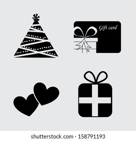 christmas icons over white  background vector illustration 