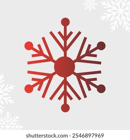 Ícones de Natal de cor vermelha