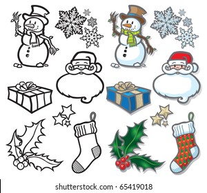 Christmas icons A selection of vector icon illustrations with a festive holidays theme. Easy to edit layers included, why not visit my portfolio…