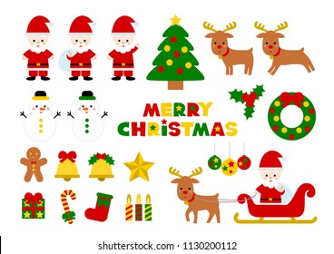 Christmas icons set