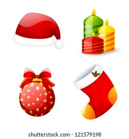 Christmas icons set