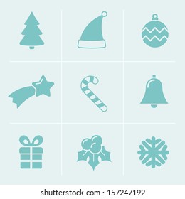 Christmas icons set
