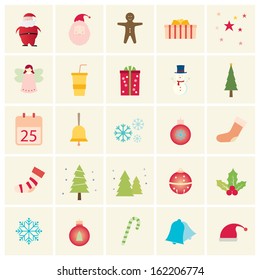 Christmas icons set