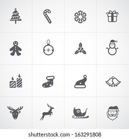 Christmas icons set