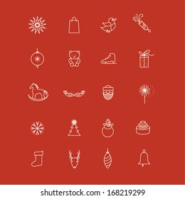 Christmas icons set