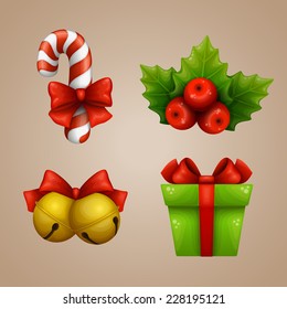 Christmas icons set 