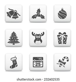 Christmas icons set