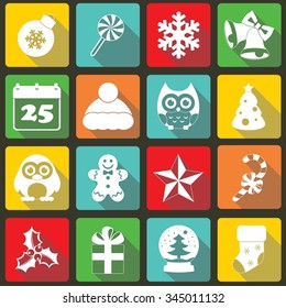 Christmas icons set