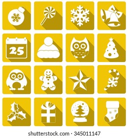 Christmas icons set
