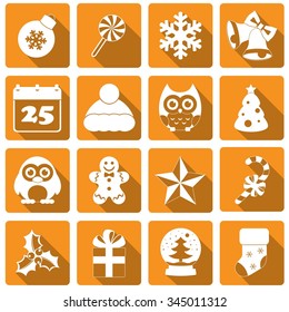 Christmas icons set