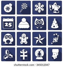 Christmas icons set