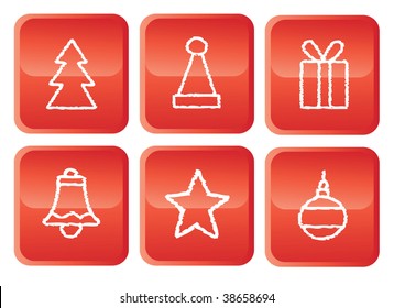 Christmas icons set