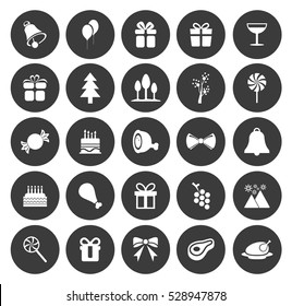 Christmas icons set