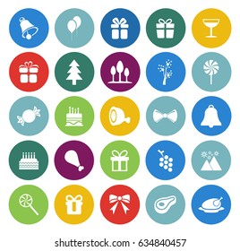 Christmas icons set