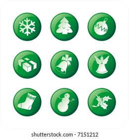 christmas icons set