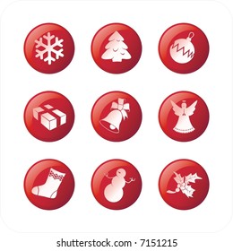christmas icons set