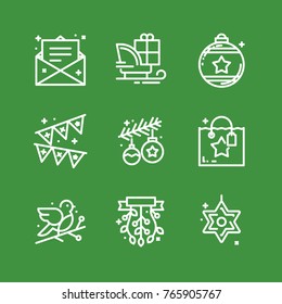 Christmas icons set