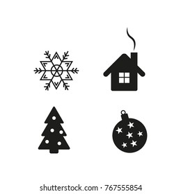 Christmas icons set