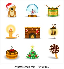 Christmas icons, set 3