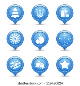 Christmas Icons Set, vector eps10 illustration