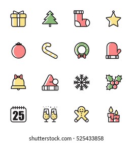 Christmas Icons Set / vector illustration