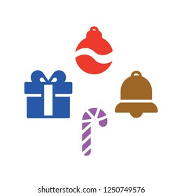 christmas icons, vector