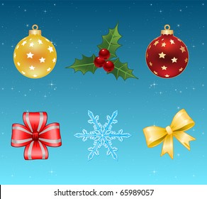 christmas icons. Vector