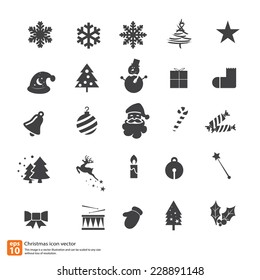 christmas icons vector design