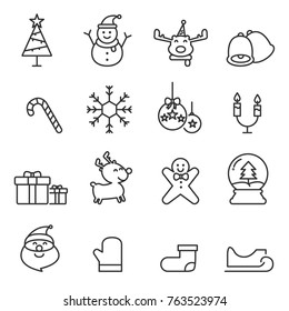 christmas icons vector illustration 