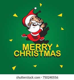 christmas icons vector, santa claus Cartoon character. Christmas vector character