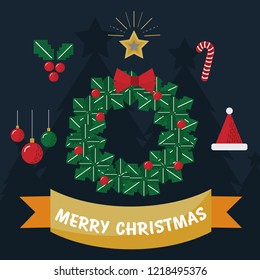 Christmas icons vector set