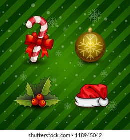 Christmas Icons/Objects Collection. Detailed vector illustration.