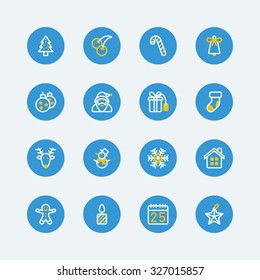 Christmas icons.Vector EPS10
