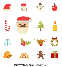 Christmas icons,vector illustration