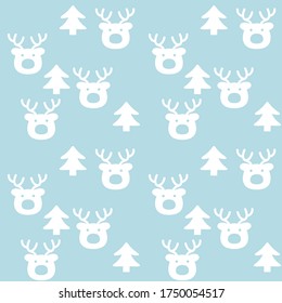 Christmas Icy Blue Holiday seamless pattern background for website graphics, fashion textiles