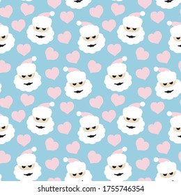 Christmas Icy Blue Holiday seamless pattern background for website graphics, fashion textiles