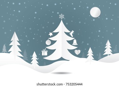 Christmas  ideas design vector  on snowflake background